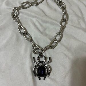 Betsey Johnson Spider Necklace